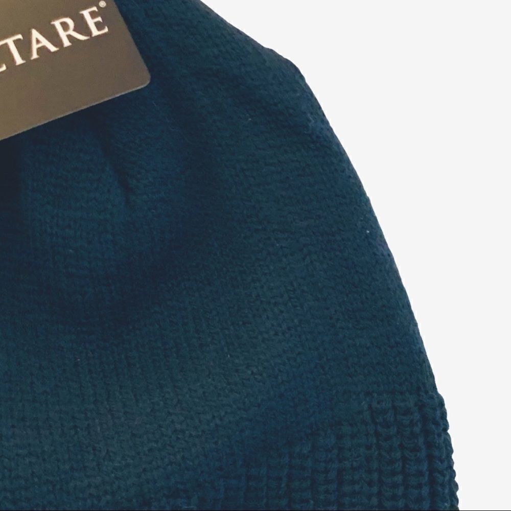 Altare Navy Blue Rib Knit Cuffed Beanie Hat, Unisex One Size - Picture 4 of 7